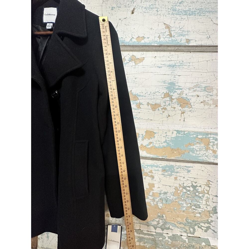 Croft & Barrow Black Wool Coat Small NWT MSRP $170 Great Present Gift - Picture 12 of 16